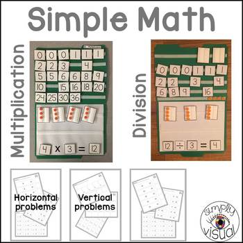 1 Digit Multiplication Math Center File Folder Game Third Grade Teacher Resource 