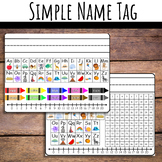 Simple Name Tags, Desk Name Tags, Number Line, 100 Chart, 