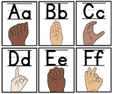 Simple Neutral Print/ASL Alphabet