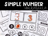 Numbers Worksheets | Special Education
