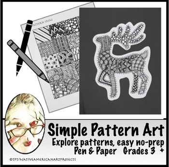 simple creative drawing patterns
