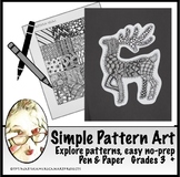 Simple Patterns: a No-Prep Creative Art and Lit Lesson for