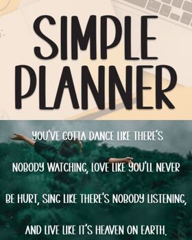 Preview of Simple Planner Font | Unlocking Creativity with Handwritten Elegant