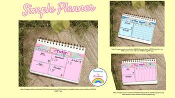 Preview of Simple Planners *Editable and Printable*