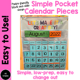Simple Pocket Calendar Pieces | Target Dollar Spot Pocket 