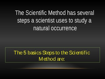 Preview of Simple PowerPoint on the Scientific Method