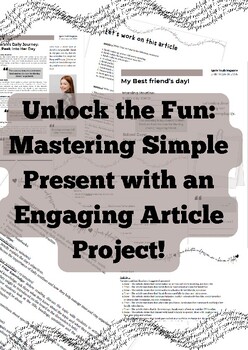 Preview of Simple Present Fun: Daily Routine Articles and Activities