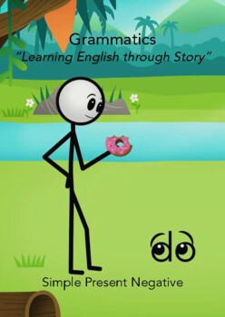 Preview of Simple Present Negative - Grammar comprehension lesson plan - Form and structure