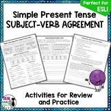 Subject Verb Agreement - Present Tense Verbs Review and Pr