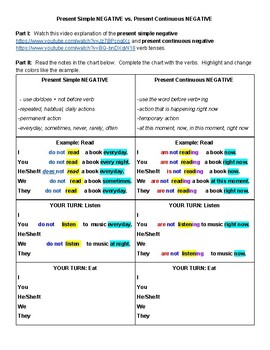 Simple Present and Present Progressive - Wall Street English