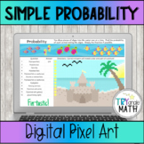 Simple Probability Digital Activity Pixel Art