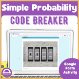 Simple Probability | Digital Escape Room Code Breaker Activity