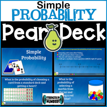 Preview of Simple Probability Digital Activity for Google Slides/Pear Deck