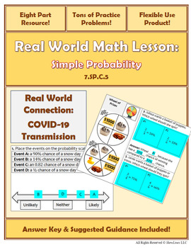 Preview of Simple Probability: Engaging 8 Part Lesson/Practice (Flexible Use!)