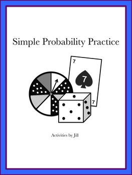 Preview of Simple Probability Practice (Distance Learning)
