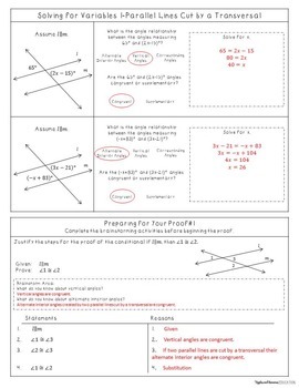 geometry proofs list