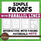 Simple Geometric Proofs with Parallel Lines - Interactive 