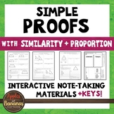 Simple Geometric Proofs with Similarity and Proportion - N