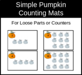 Simple Pumpkin Counting Mats Numbers 1 to 10