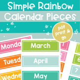 Simple Rainbow Calendar