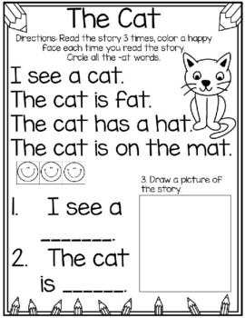 Distant Learning:Simple Reading Comprehension Passages: Short Vowel