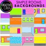 Simple Rooms Background Clipart: Room Clipart