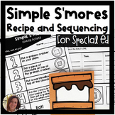 S'more Visual Recipe and Sequencing Activity | Special Edu