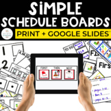 Simple Schedule Boards | Print + Digital | Special Education