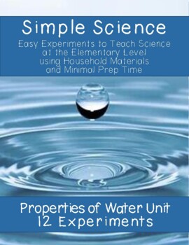 Preview of Properties of Water Science Experiments Pack