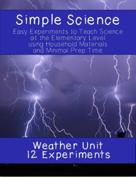 Preview of Weather Science Experiments Pack