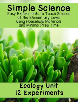 Preview of Ecology Science Experiments Pack