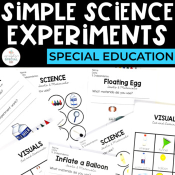 Preview of Science Experiments | Special Education