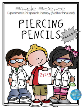 Preview of Simple Science Flip book: Piercing Pencils Experiment FREEBIE