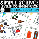 Science Comprehension | 3 Levels | Special Education
