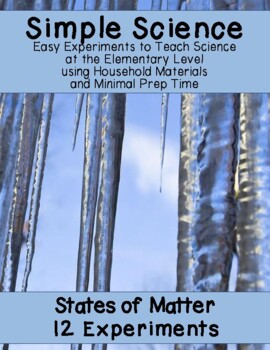 Preview of States of Matter Science Experiments Pack