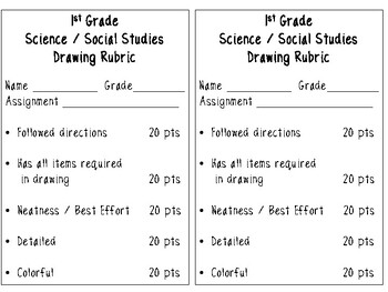 diagram rubric for grading