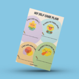 Simple Self Care Plan DIGITAL Printable Journal Tool, Self