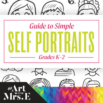 Preview of Simple Self-Portrait Drawing Guide | Grades K-2