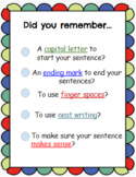 Simple Sentence Checklist