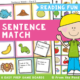 Simple Sentence Reading and Matching Activities