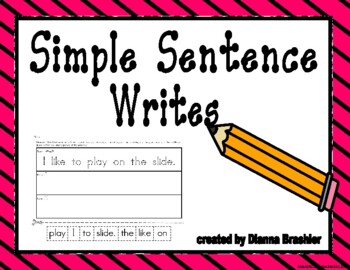 Preview of Concept of Word Simple Sentence Write