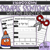 Simple Sentence Writing Practice |  Build a Sentence | K-1