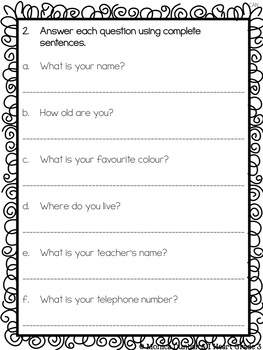 Simple Sentences Practice and Evaluation by Monica Dunbar - I Heart Grade 3