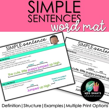 Simple Sentence: Explanation and Examples