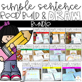 Simple Sentences Read, Build and Draw Bundle for Kindergarten