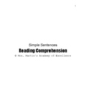Simple Sentences (Worksheet)