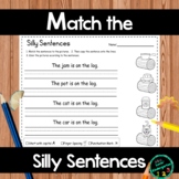 Match the Sentences to pictures for Kindergarten & Grade 1