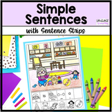 Simple Sentences with visual sentence strips for Expanding