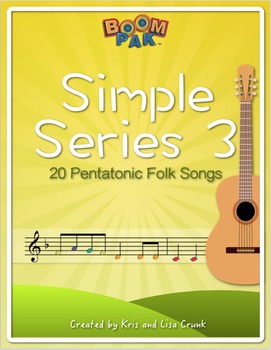 Preview of Boomwhackers® Sheet Music - Simple Series 3 – 20 Pentatonic Folk Songs
