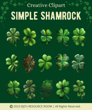 Preview of Simple Shamrock Clipart | St. Patrick's Day Clipart